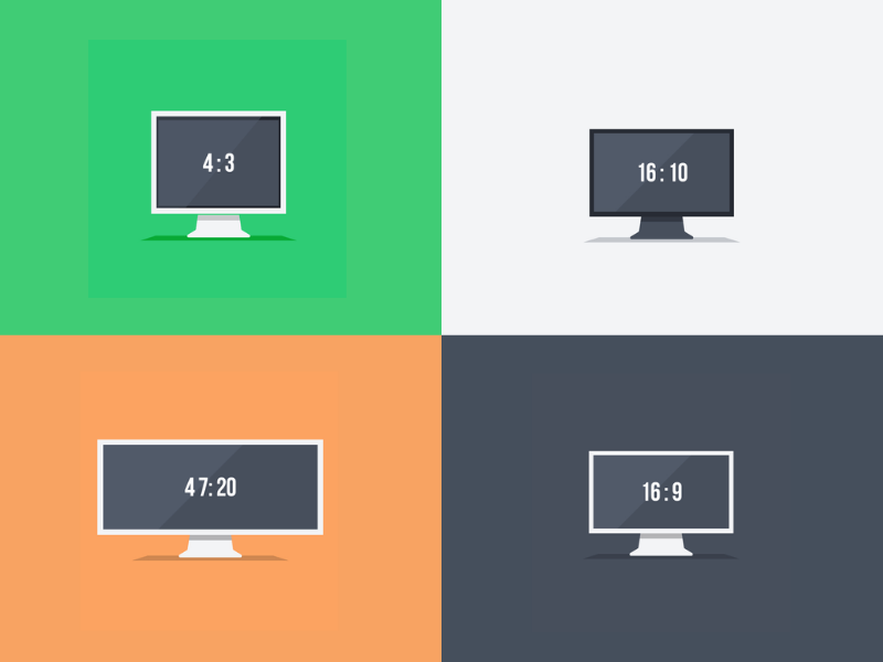 Some common examples of screens and there aspect ratio.