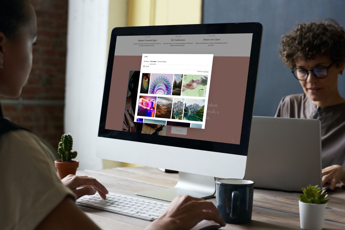 Squarespace image library
