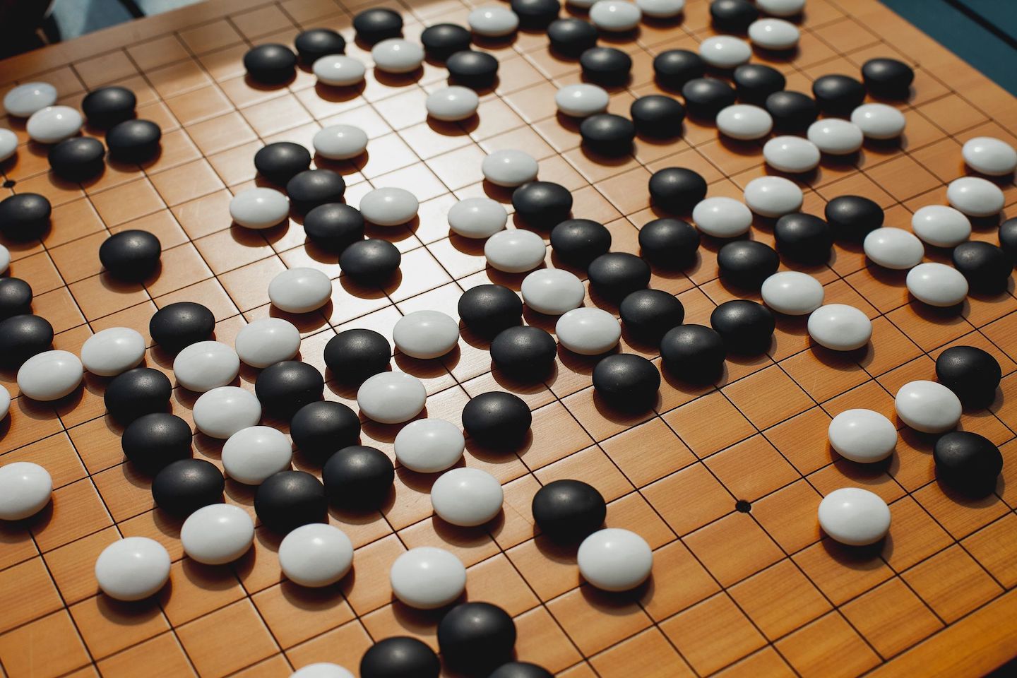 The game of Go as the inspiration for the QR code.