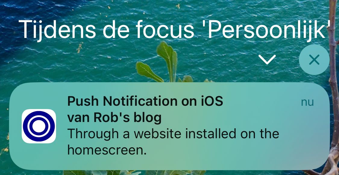 Example of Push Notification on iOS