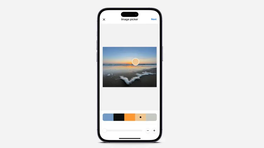 Under "other tools" you will find the option to create a palette using your own photos.