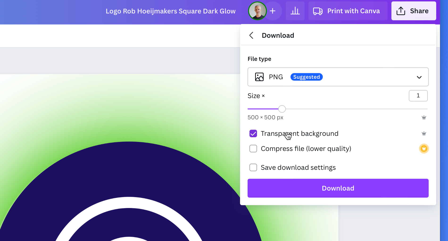 In Canva you can save a design in PNG or SVG and opt for transparent background.